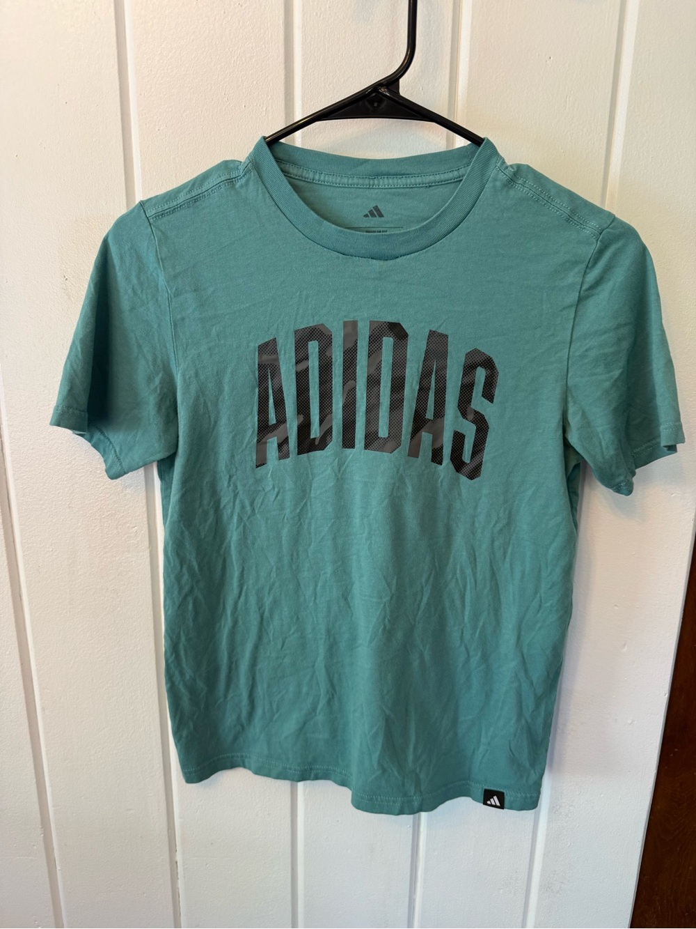 adidas Teal Short Sleeve Logo Tee